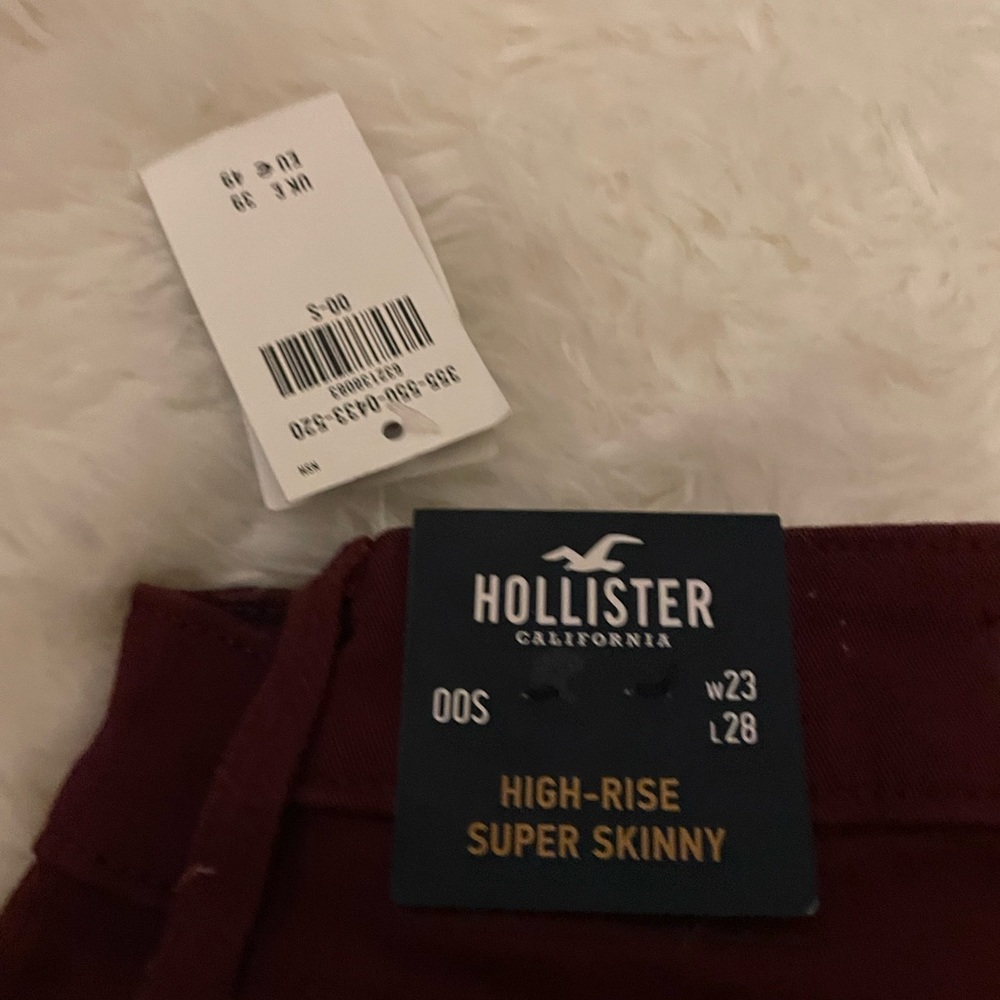Burgundy Hollister Jeans Size 00